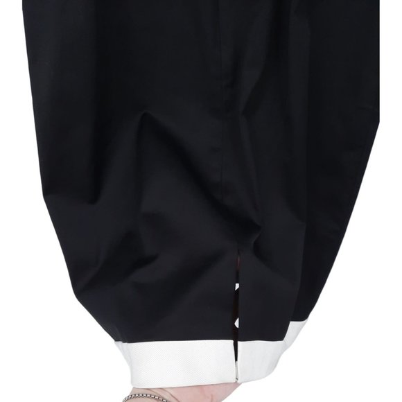 NEW Kay Unger Black White Trim Strapless Mini Cocktail Dress 10 Ruched Sheath - Picture 11 of 11